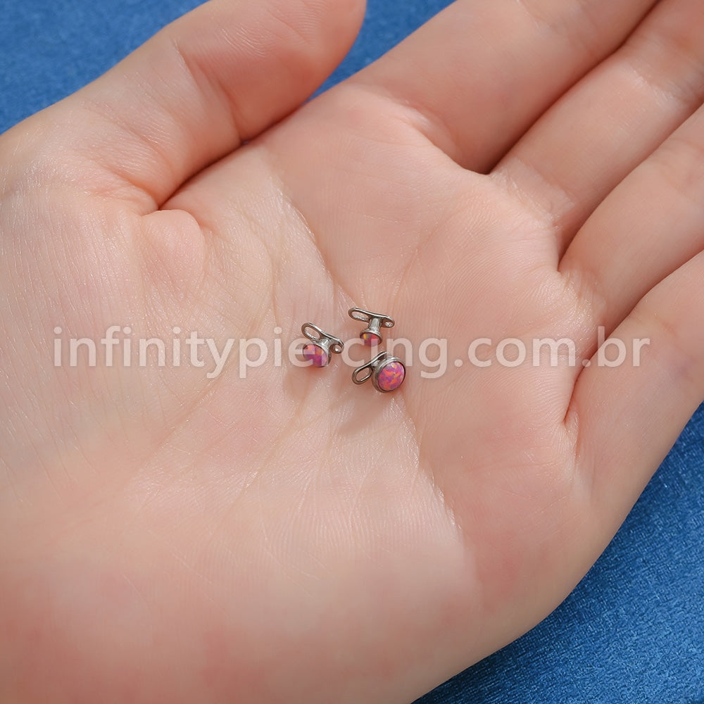 Piercing Microdermal Titânio Opala