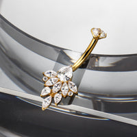 Piercing de Umbigo Titânio G23 Premium com Design Feminino Sofisticado