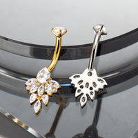 Piercing de Umbigo Titânio G23 Premium com Design Feminino Sofisticado