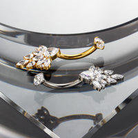 Piercing de Umbigo Titânio G23 Premium com Design Feminino Sofisticado
