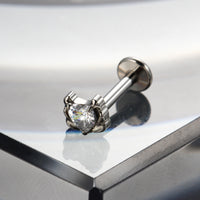 Piercing Labret Delicado para Lábio com Design Contemporâneo