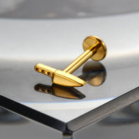 Piercing Labret Titânio G23 com Estética de Luxo Silencioso