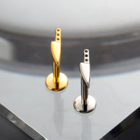 Piercing Labret Titânio G23 com Estética de Luxo Silencioso