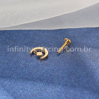 Piercing Labret Titânio Lua