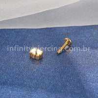 Piercing Labret Titânio 7 Zircônias