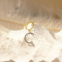 Piercing Ferradura Titânio Zircônia Redonda Cravejada