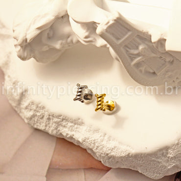 Piercing Labret Titânio Arame