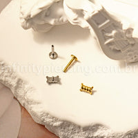 Piercing Labret Titânio Arame