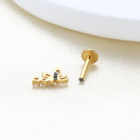 Piercing Labial em Titânio G23 com Design Contemporâneo