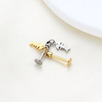 Piercing Helix em Titânio G23 com Acabamento Premium e Estilo Único