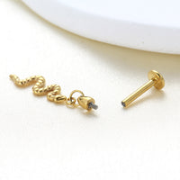 Piercing de Cartilagem Titânio G23 com Design Minimalista e Sofisticado