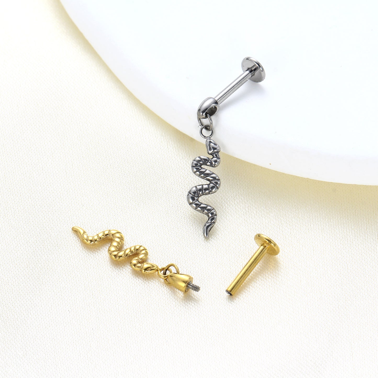 Piercing de Cartilagem Titânio G23 com Design Minimalista e Sofisticado