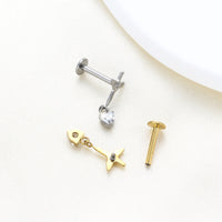 Piercing Labret Titânio G23 Premium Design Minimalista e Sofisticado