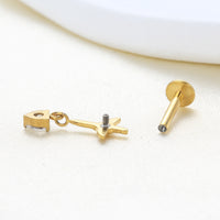 Piercing Labret Titânio G23 Premium Design Minimalista e Sofisticado
