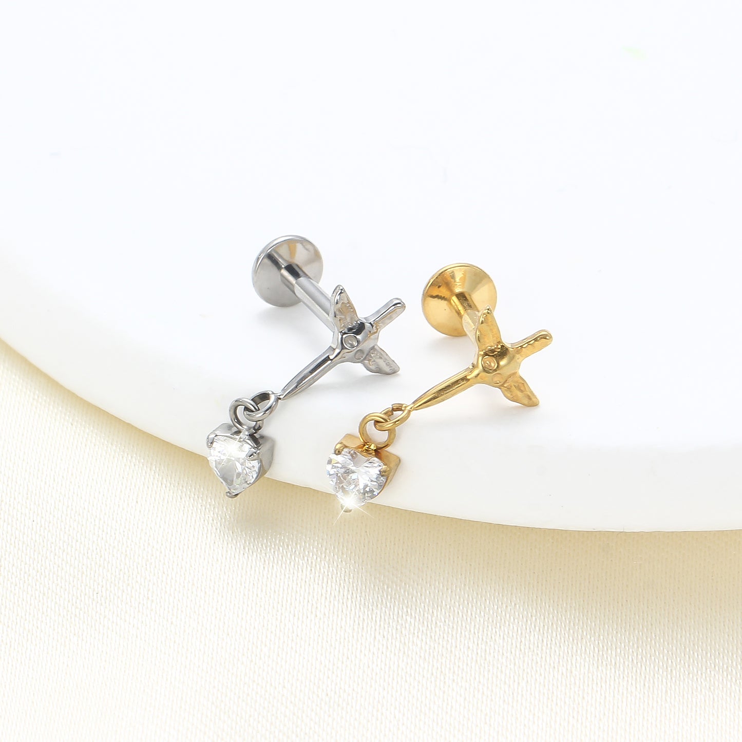 Piercing Labret Titânio G23 Premium Design Minimalista e Sofisticado
