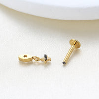 Piercing Labret Feminino com Brilho Sutil e Charme Sofisticado