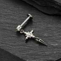 Piercing Labret Minimalista para Lábio com Design Elegante