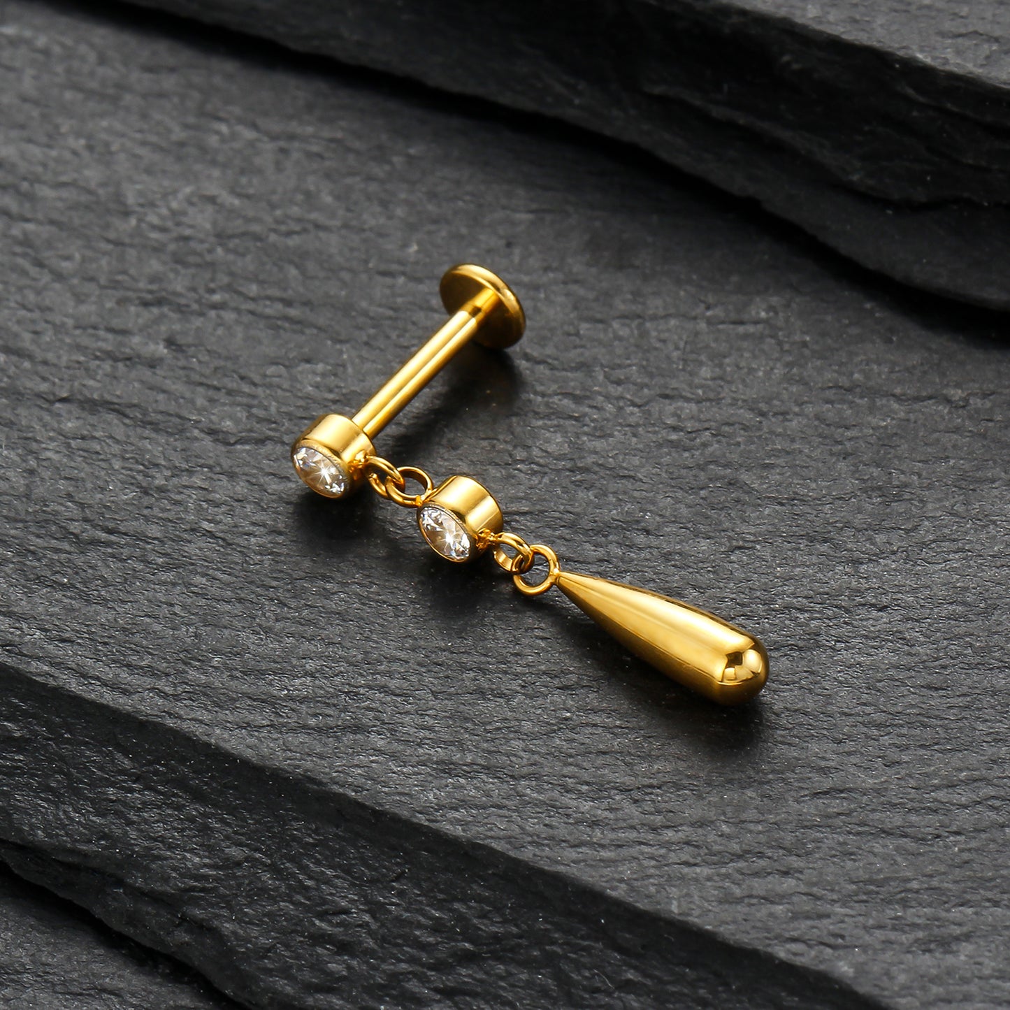Piercing Labret Titânio G23 Hipoalergênico com Estilo Contemporâneo