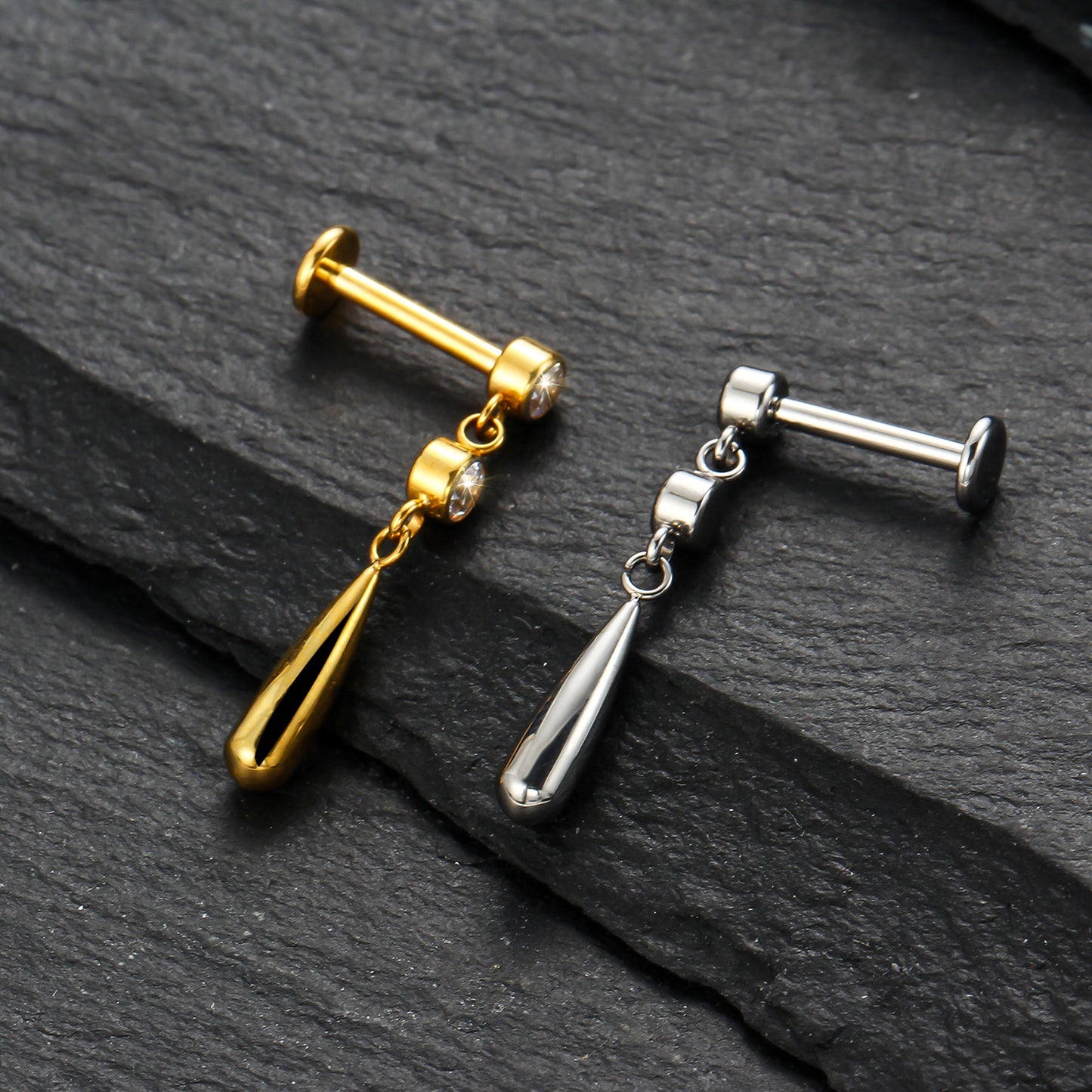 Piercing Labret Titânio G23 Hipoalergênico com Estilo Contemporâneo