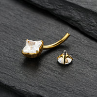 Piercing de Umbigo com Elegância Tropical e Brilho Delicado