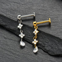 Piercing Labret Titânio G23 com Acabamento Premium e Personalidade Única