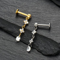 Piercing Labret Titânio G23 com Acabamento Premium e Personalidade Única
