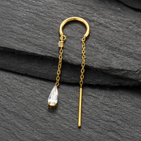 Brinco Feminino em Titânio G23 com Design Elegante e Sofisticado