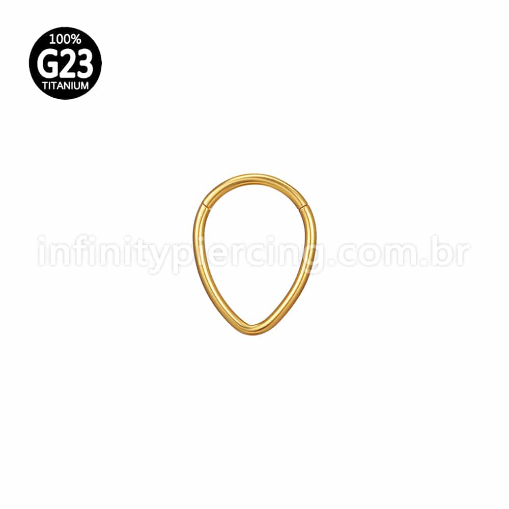 Piercing Argola Gota Titânio