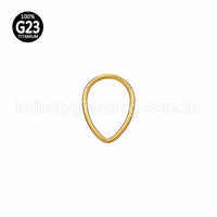 Piercing Argola Gota Titânio
