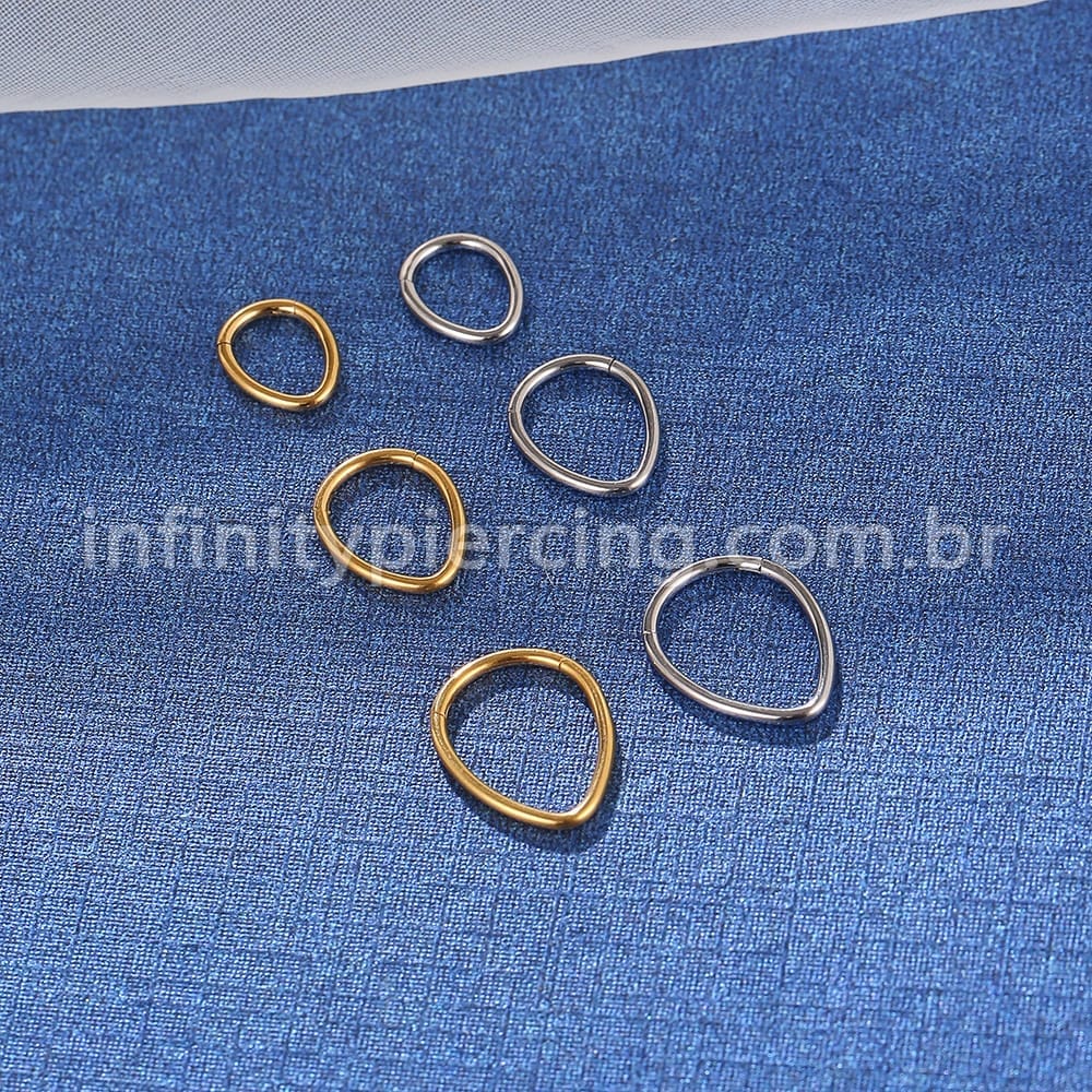 Piercing Argola Gota Aço Cirúrgico