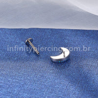 Piercing Labret Titânio Lua Opala