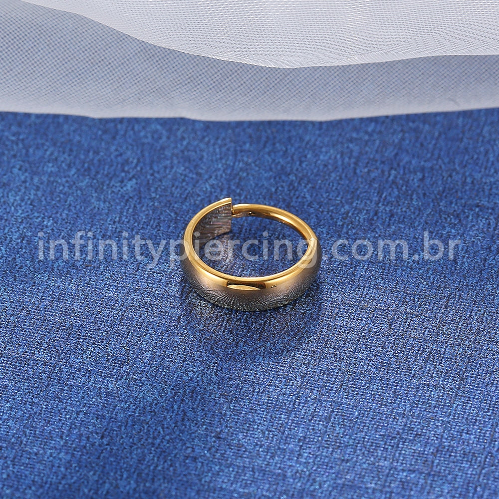 Piercing Argola Aço Cirúrgico Liso