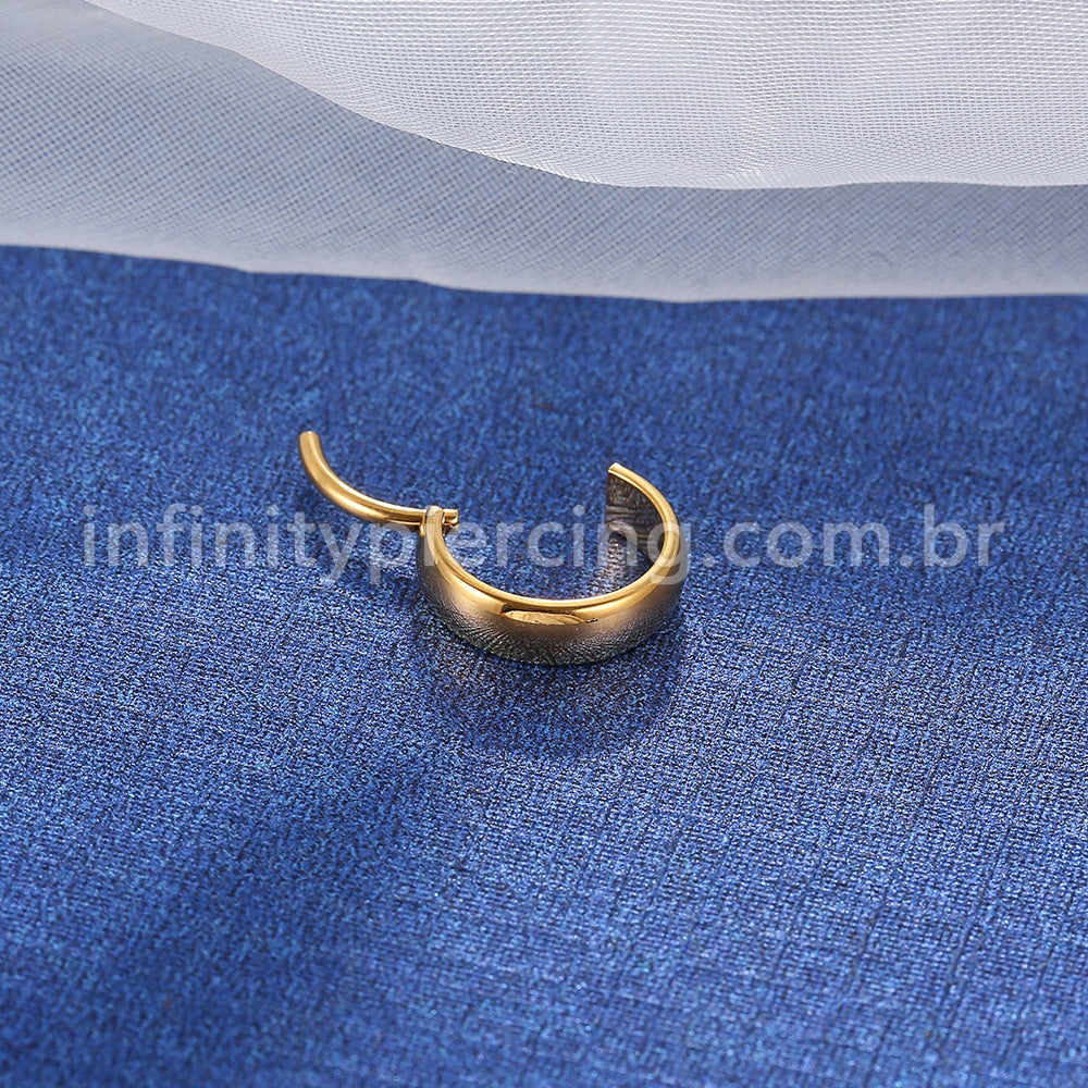 Piercing Argola Aço Cirúrgico Liso