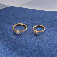 Piercing Argola Titânio Segmento Articulado Zircônia Estrela