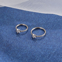 Piercing Argola Titânio Segmento Articulado Zircônia Estrela