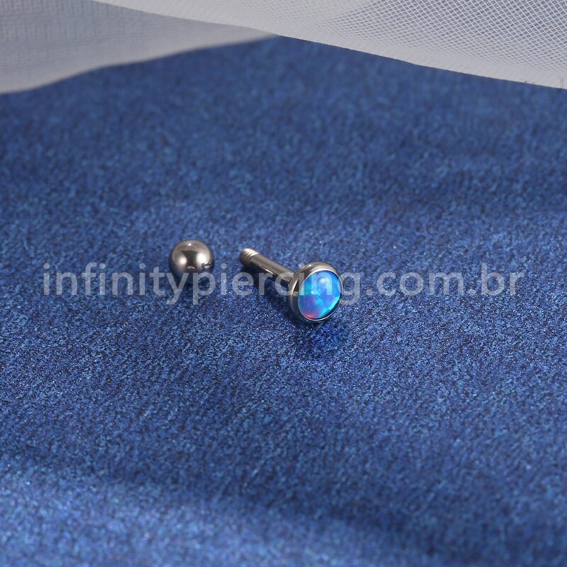 Piercing Microbell Titânio Opala