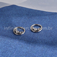 Piercing Argola Titânio Segmento Articulado Zircônia