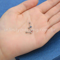 Piercing Microbell Titânio Opala