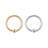 Piercing Argola Aço Cirúrgico Bolinha