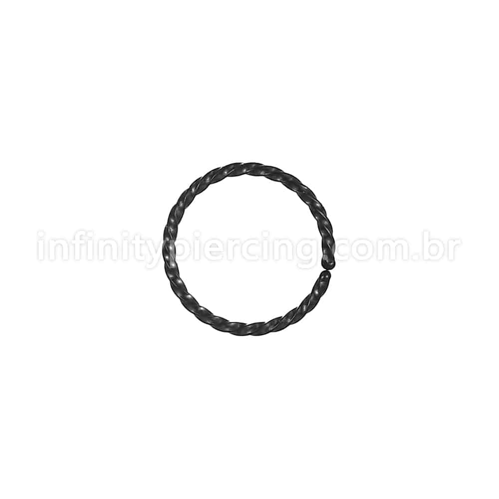 Piercing Argola Aço Cirúrgico Torcido