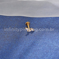 Piercing Labret Titânio Trio Zircônia