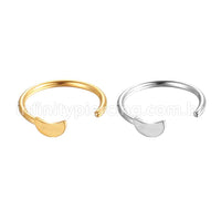 Piercing G-Ring Aço Cirúrgico Lua