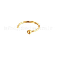 Piercing G-Ring Aço Cirúrgico Bolinha