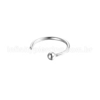 Piercing G-Ring Aço Cirúrgico Bolinha