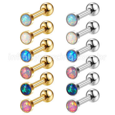 Piercing Minibarbell Aço Cirúrgico Opala