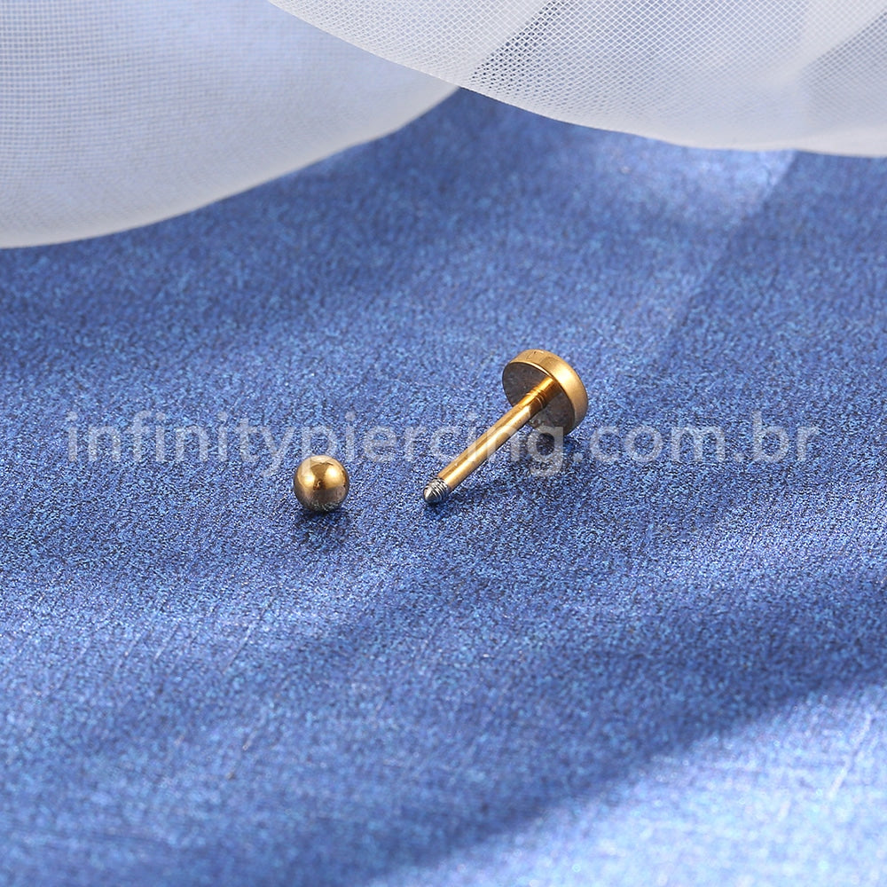 Piercing Minibarbell Aço Cirúrgico Swarovski