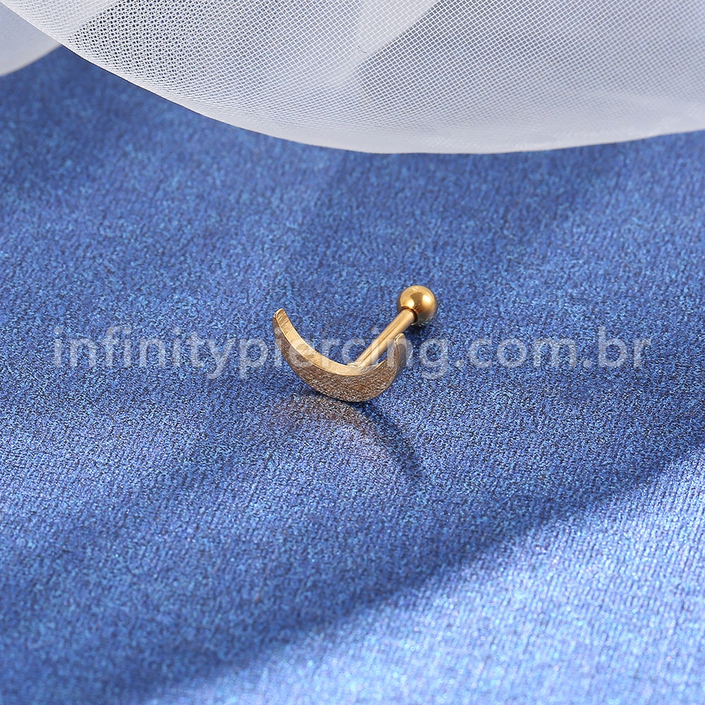 Piercing Microbell Aço Cirúrgico Lua