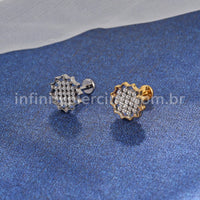 Piercing Labret Titânio Girassol Zircônia