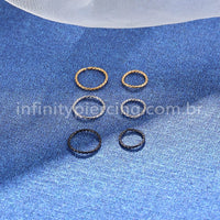 Piercing Argola Aço Cirúrgico Torcido