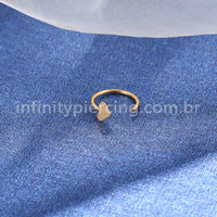 Piercing G-Ring Aço Cirúrgico Coração